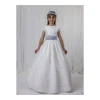 Sale Vestido comunion manga corta gasa Bautizo, Ceremonia Y Comunión
