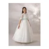 Discount Vestido comunion organza natural CARMY Bautizo, Ceremonia Y Comunión
