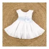 Sale Vestido volantes cinto flores Bautizo, Ceremonia Y Comunión